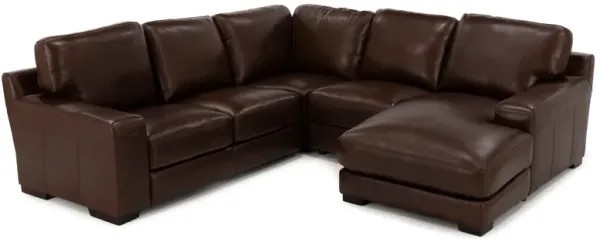 Rainier 4-Pc. Leather Sectional