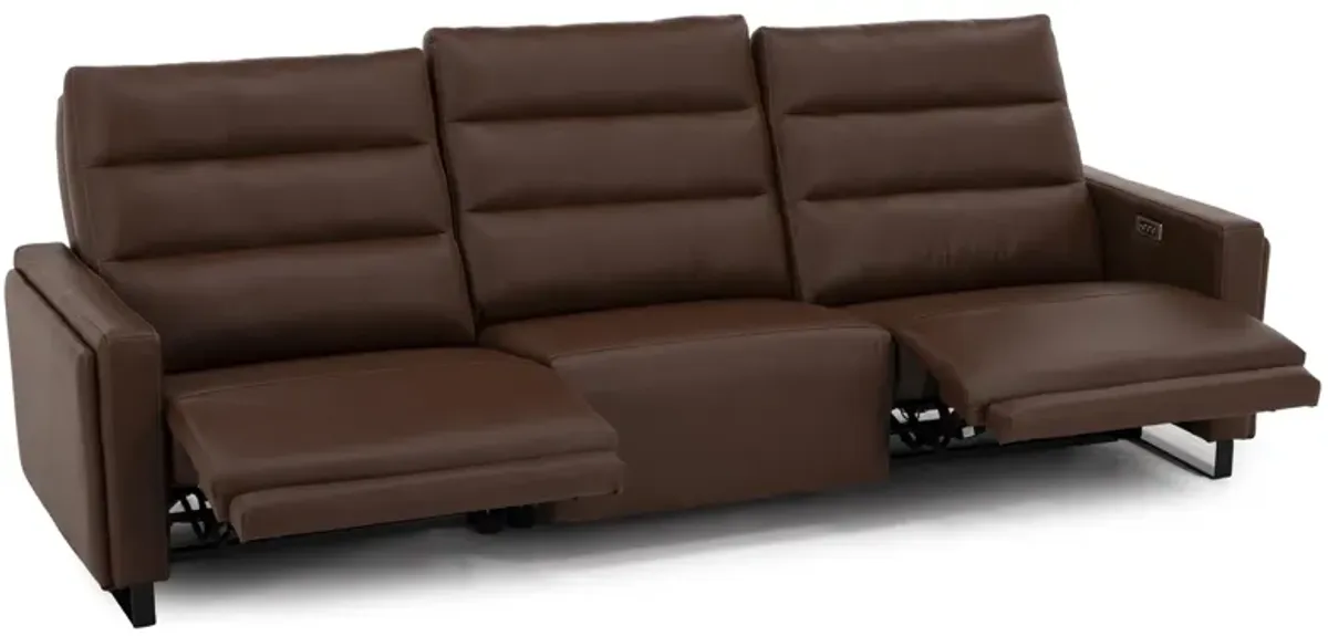Bombay 3-Pc. Leather Fully Loaded Wall Saver Reclining Sofa