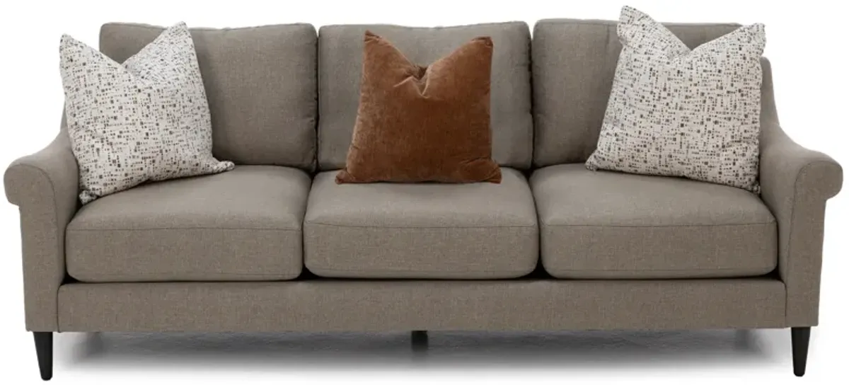 Hertz Sloped Roll Arm Sofa Plus With Three Pillows