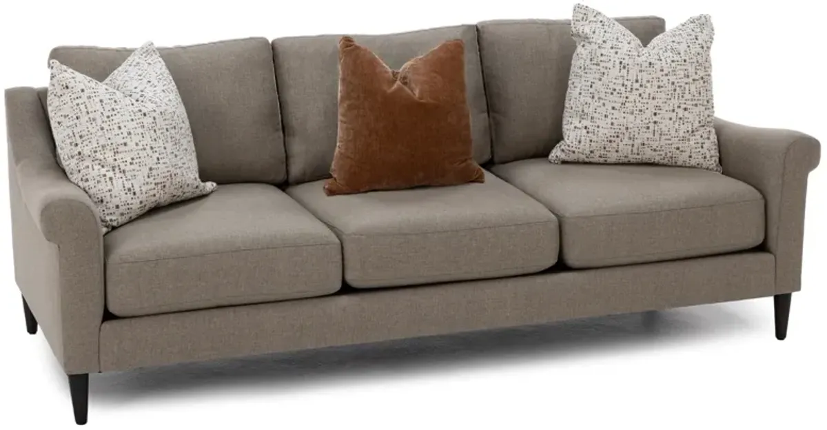 Hertz Sloped Roll Arm Sofa Plus With Three Pillows