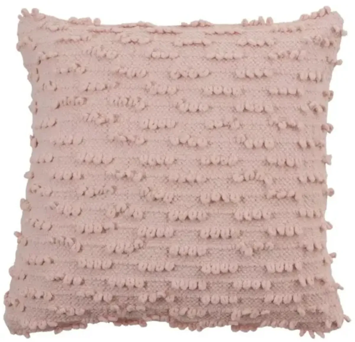 Rose Nubby Down Pillow 20"W x 20"H