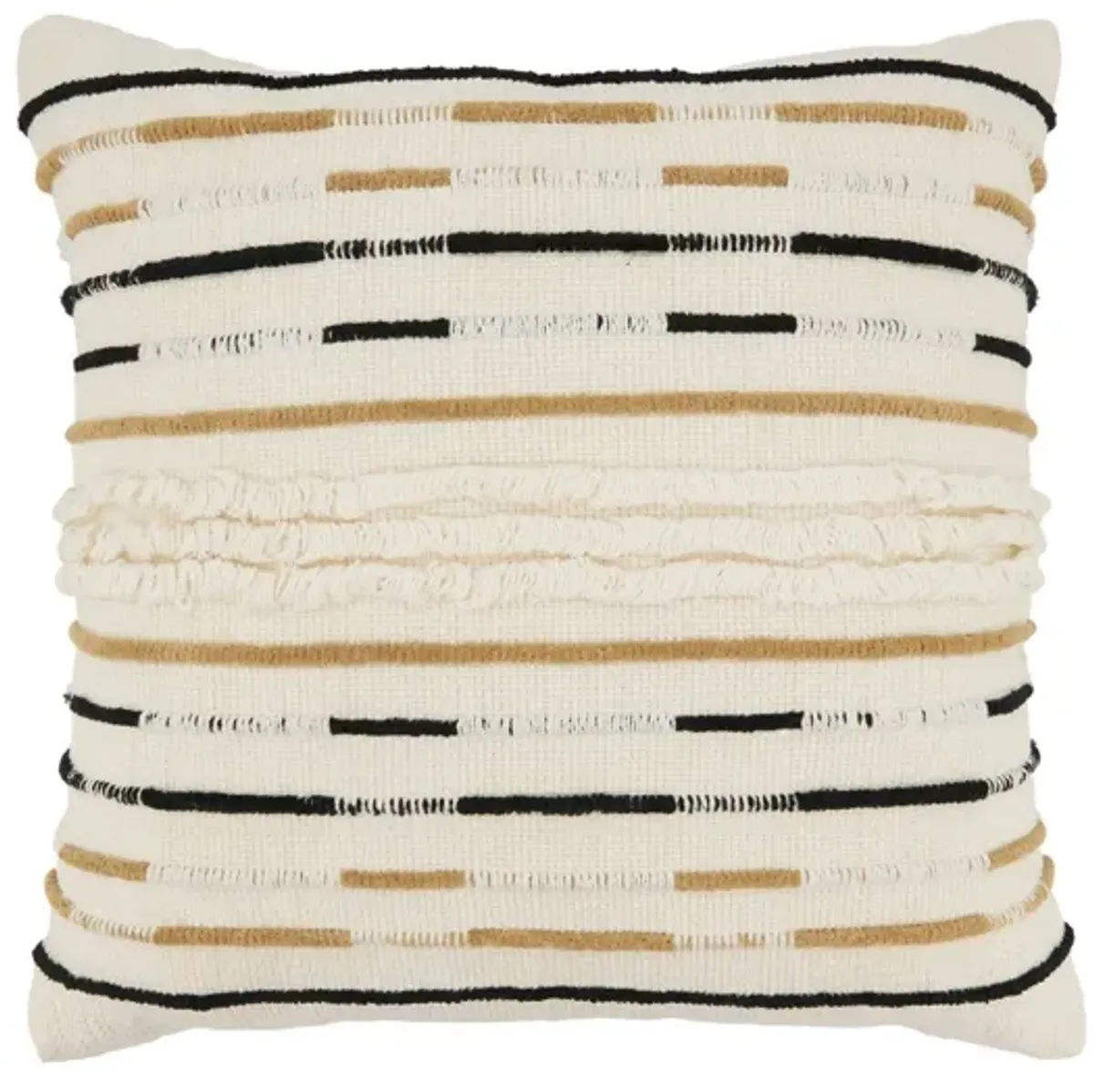 Ivory Corded Poly Pillow 18"W x 18"H