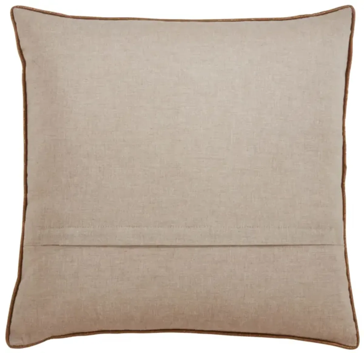 Gold Beaded Christmas Tree Poly Pillow 18"W x 18"H