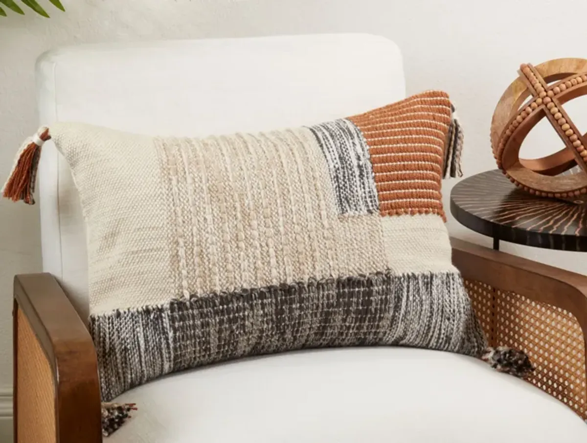 Multi Geometric Poly Pillow 24"W x 16"H