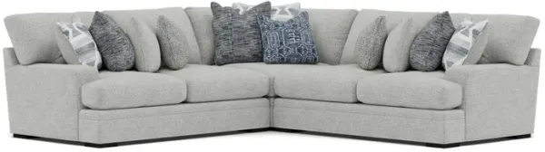Braxton 3-Pc. Sectional in Silver