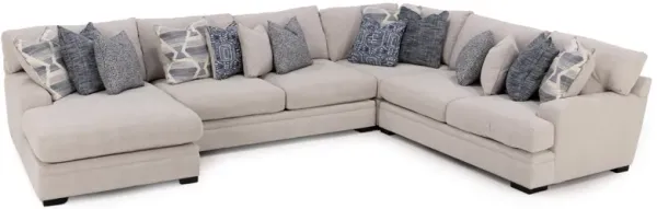 Braxton 4-Pc. Chaise Sectional in Ceramic