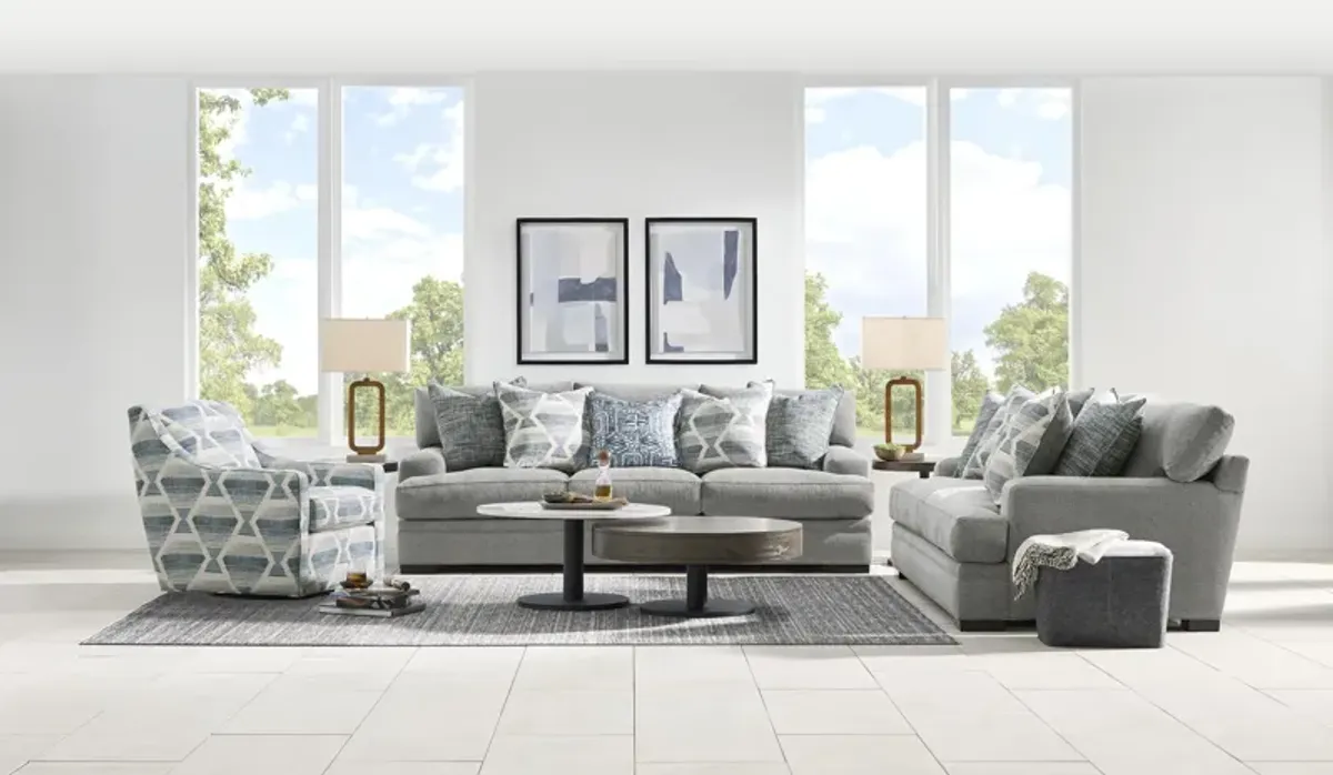 Braxton Sofa in Silver