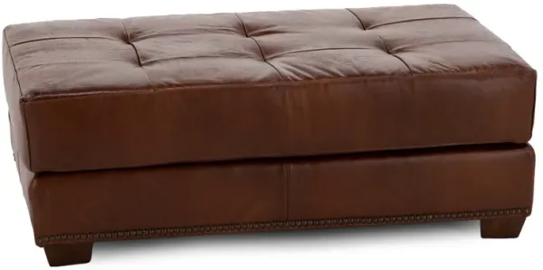 Edmund Leather Cocktail Ottoman