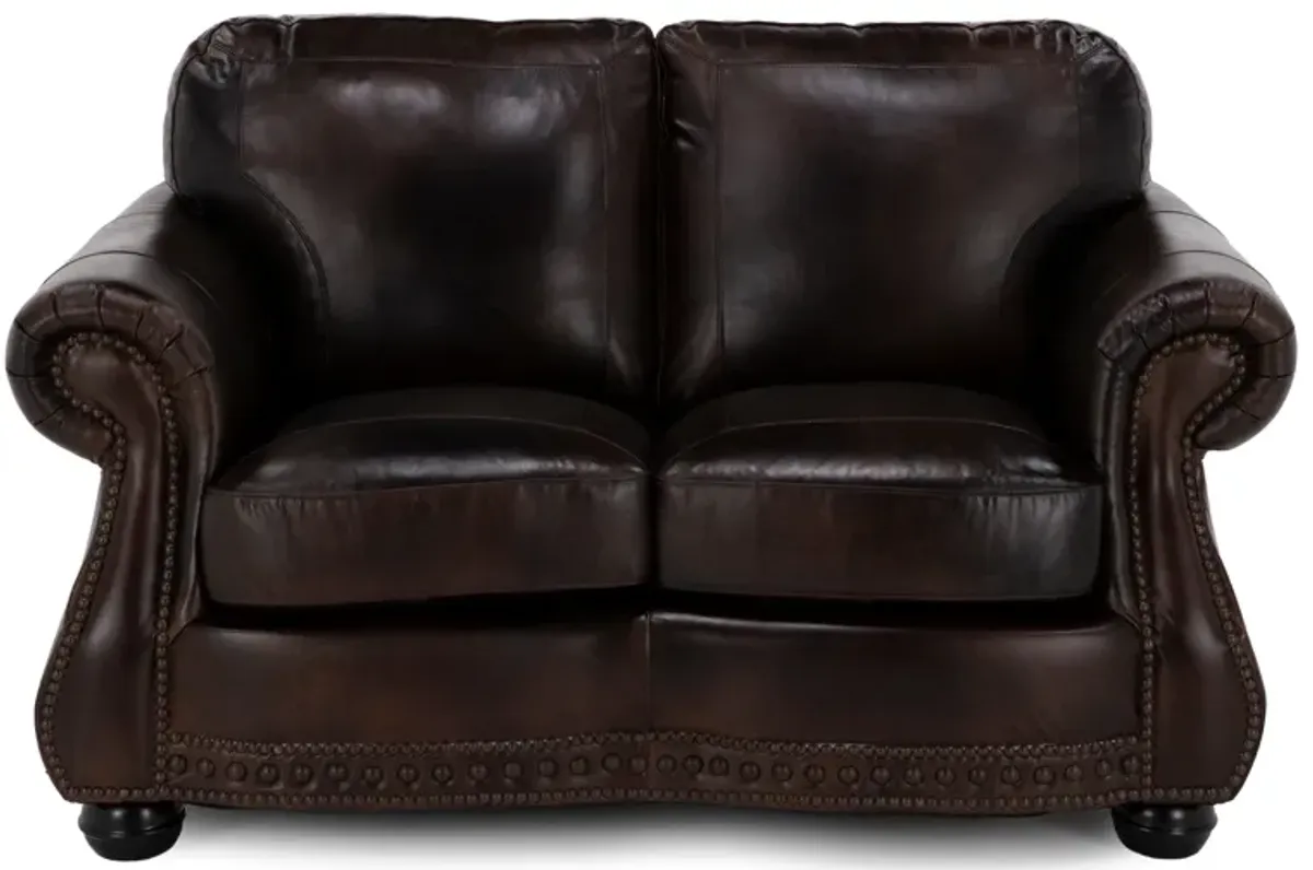 Alfred Leather Loveseat