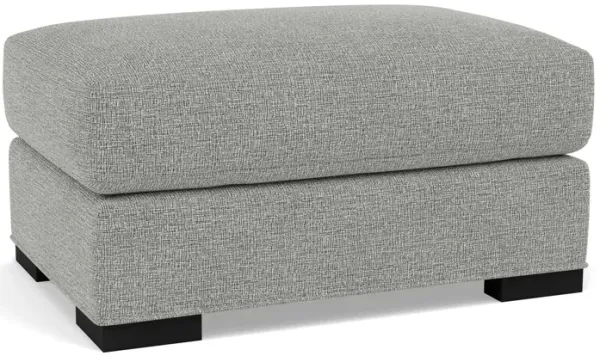 Braxton Ottoman in Silver