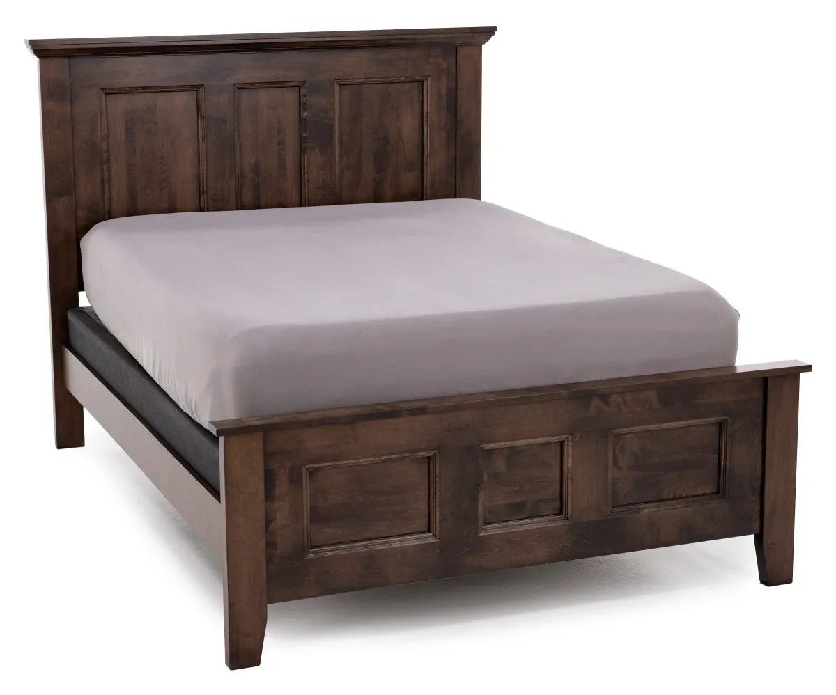 Brentwood Queen Panel Bed  in Walnut