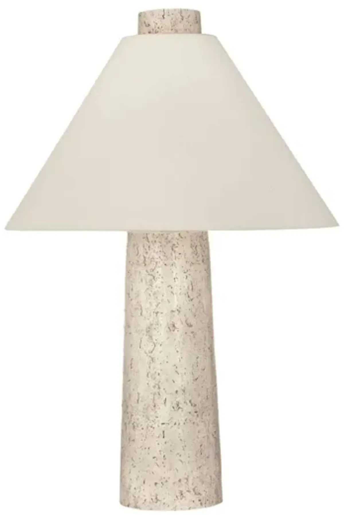 Cream Textured Cone Table Lamp 31"H