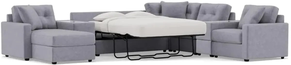 Drew & Jonathan Home Modular One 7-Pc. Wall Saver Power Reclining Sectional With Memory Foam Sleeper