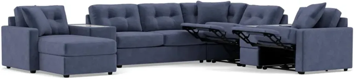 Drew & Jonathan Home Modular One 7-Pc. Wall Saver Power Reclining Sectional With Memory Foam Sleeper