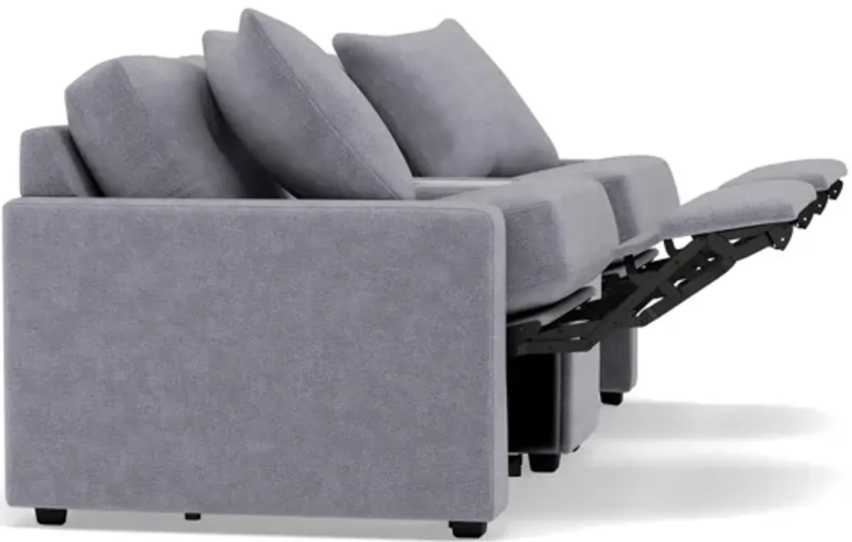 Drew & Jonathan Home Modular One 3-Pc. Wall Saver Power Reclining Media Console Loveseat in Granite