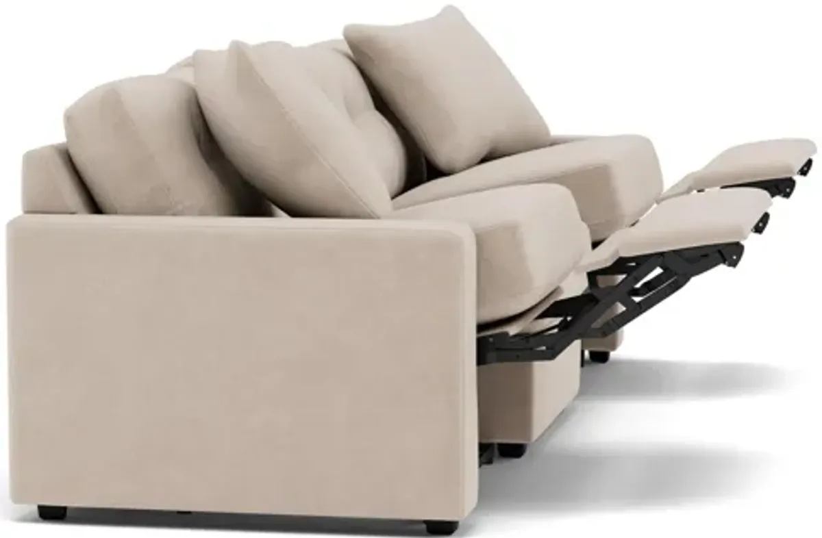 Drew & Jonathan Home Modular One 3-Pc. Wall Saver Power Reclining Sofa in Stone