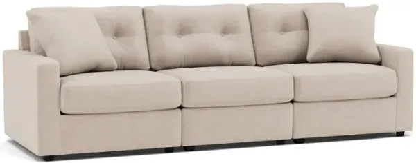 Drew & Jonathan Home Modular One 3-Pc. Wall Saver Power Reclining Sofa in Stone