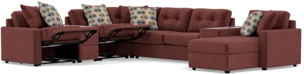 Drew & Jonathan Home Modular One 9-Pc. Wall Saver Power Reclining Sectional With Memory Foam Sleeper
