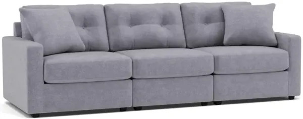 Drew & Jonathan Home Modular One 3-Pc. Wall Saver Power Reclining Sofa in Granite