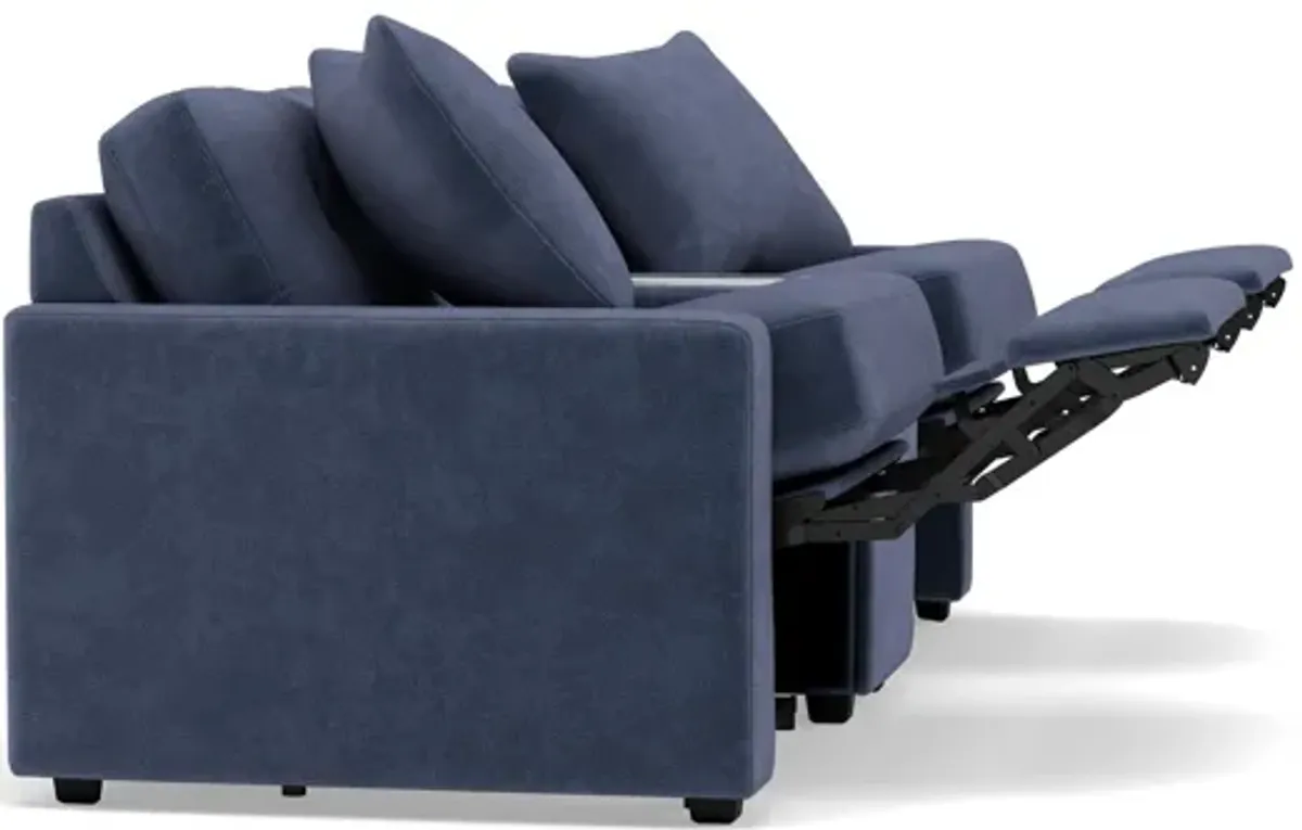 Drew & Jonathan Home Modular One 3-Pc. Wall Saver Power Reclining Media Console Loveseat in Navy