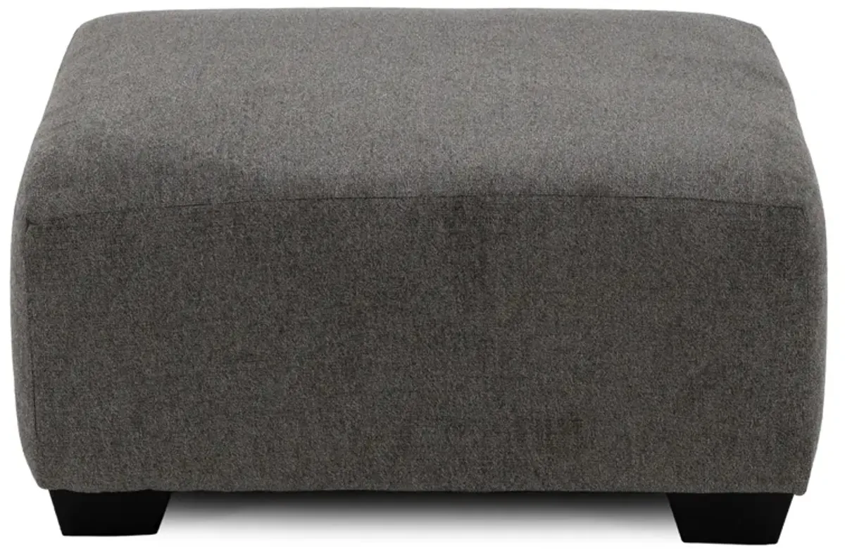 Skylar Ottoman in Greystone