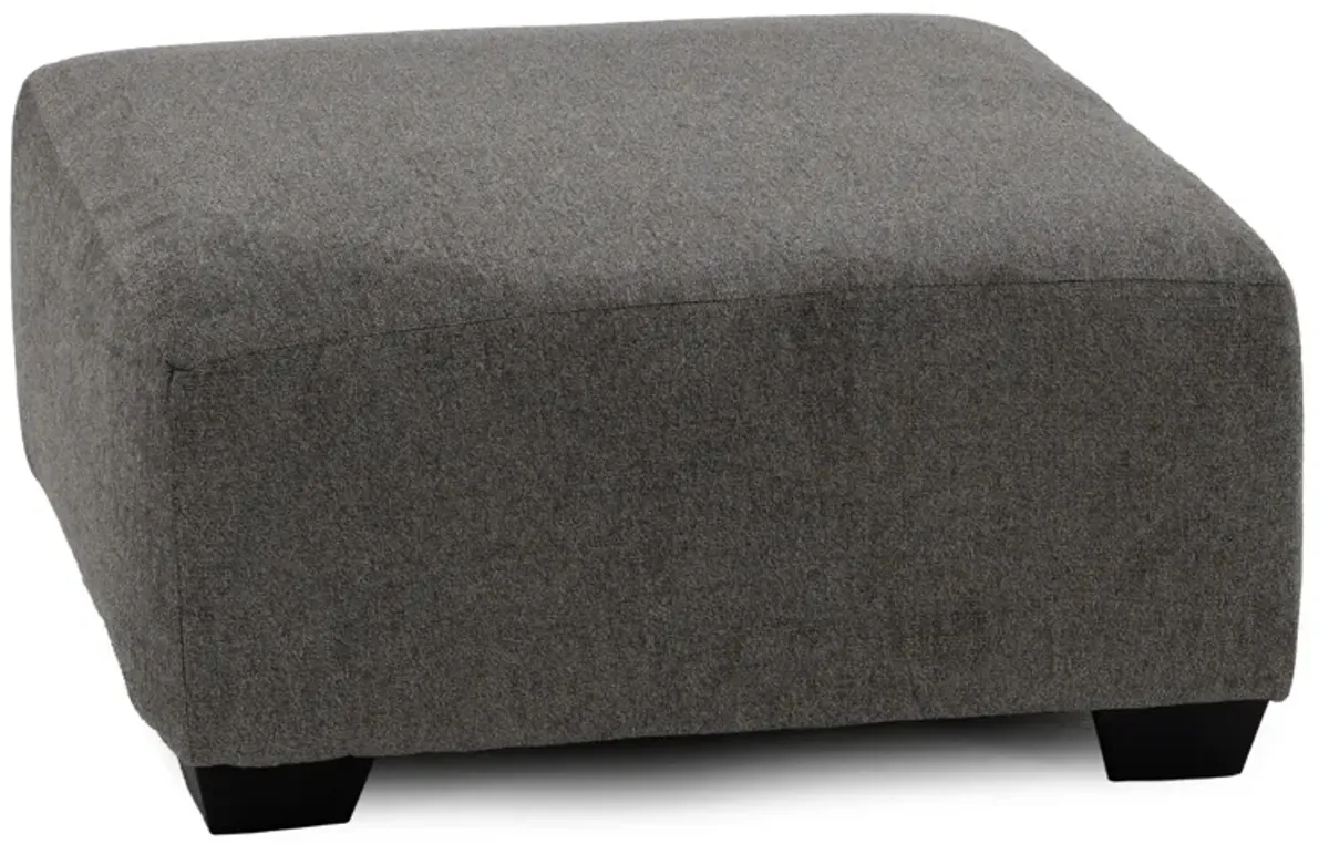 Skylar Ottoman in Greystone