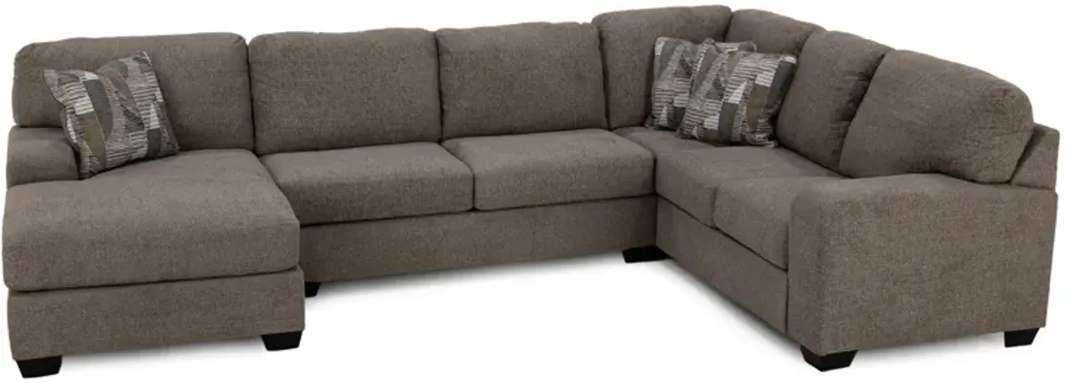 Skylar 3-Pc. Full Sleeper Sectional in Hemp