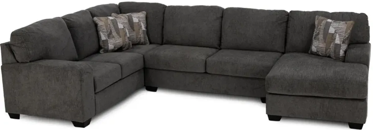 Skylar 3-Pc. Sectional in Greystone