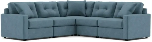Drew & Jonathan Home Modular One 5-Pc. Wall Saver Power Reclining Sectional in Teal