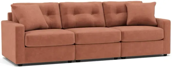 Drew & Jonathan Home Modular One 3-Pc. Wall Saver Power Reclining Sofa in Cantaloupe