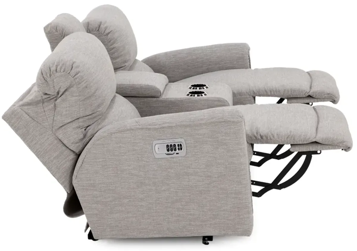 Cade Fully Loaded Reclining Console Loveseat With Wireless Remote