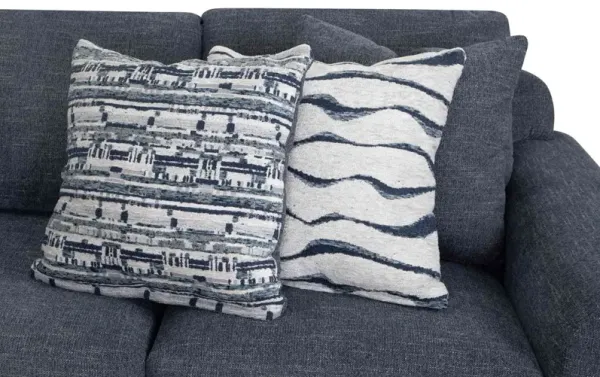 Casey 3-Pc. Sectional in Indigo