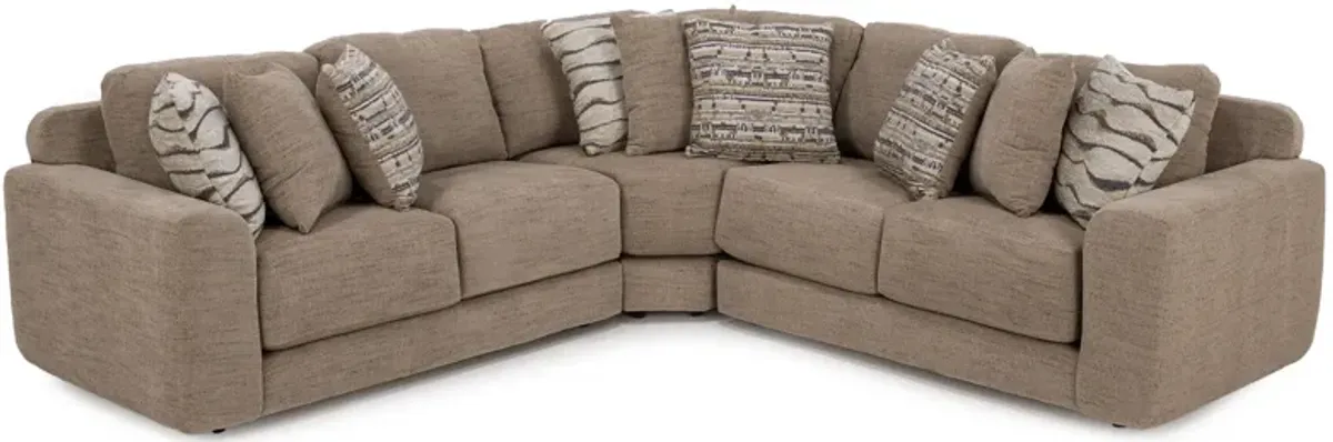 Casey 3-Pc. Sectional in Putty