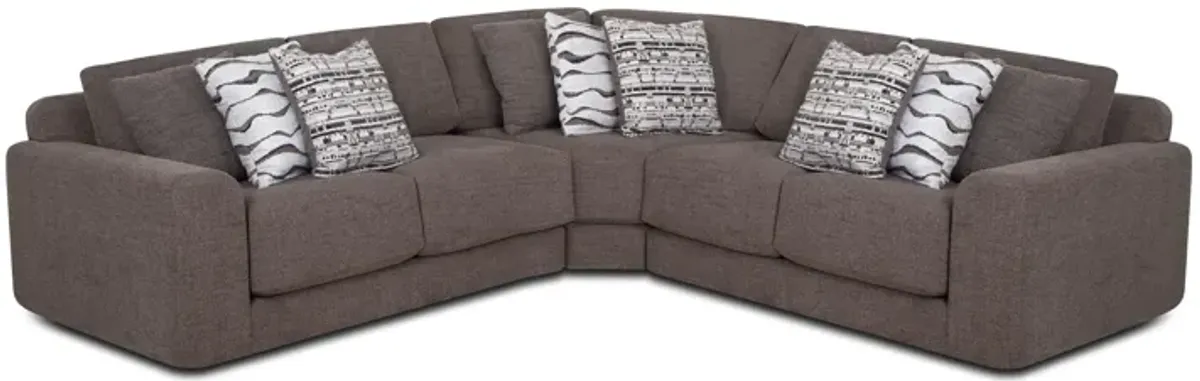 Casey 3-Pc. Sectional in Sable