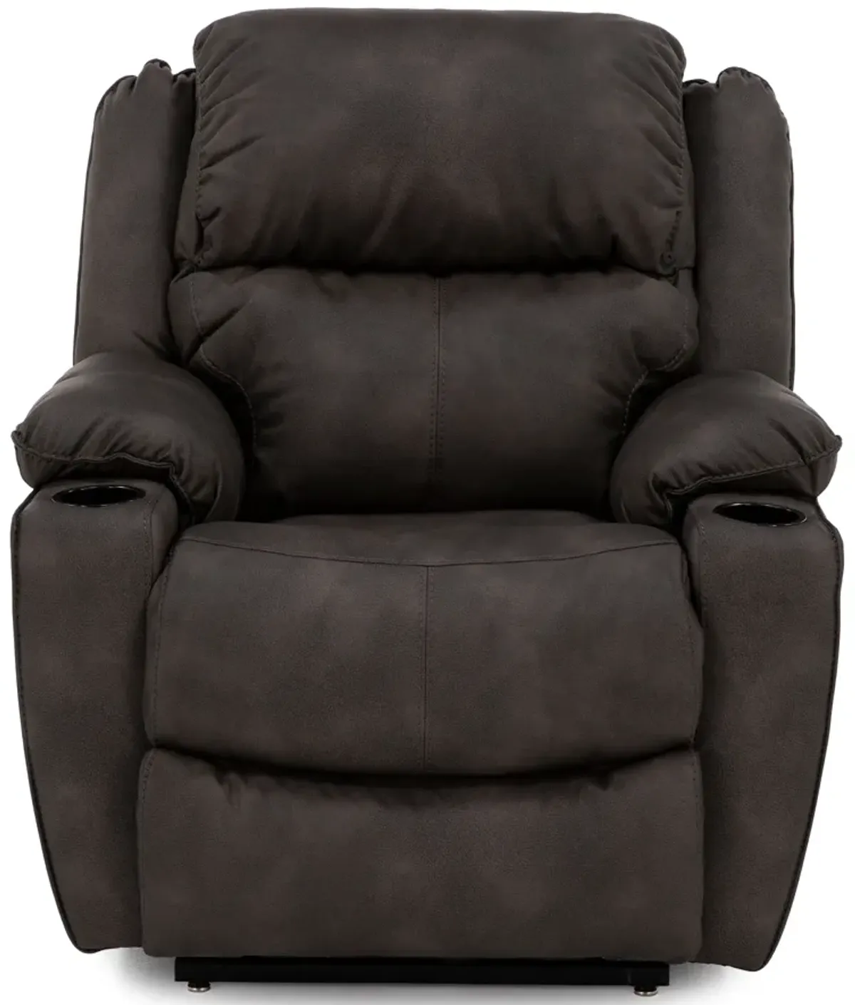 Rocky Zero Gravity Lift Chair in Performance Fabric With Cupholders in Pewter