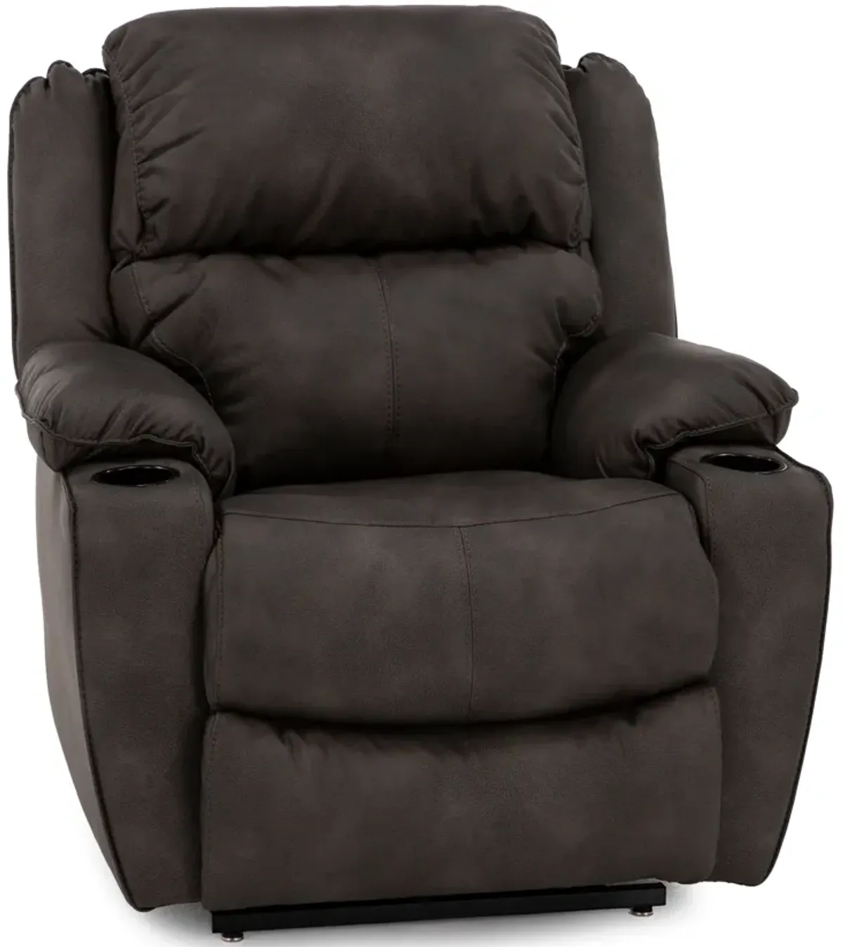 Rocky Zero Gravity Lift Chair in Performance Fabric With Cupholders in Pewter