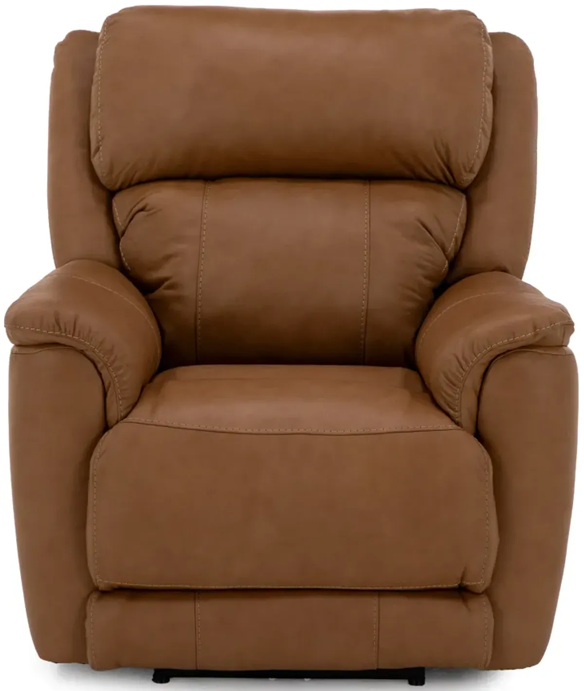 Florence Leather Fully Loaded Zero Gravity Recliner in Butternut