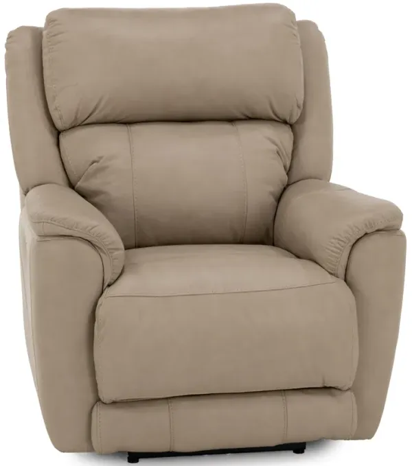 Florence Leather Fully Loaded Zero Gravity Recliner in Stonewash