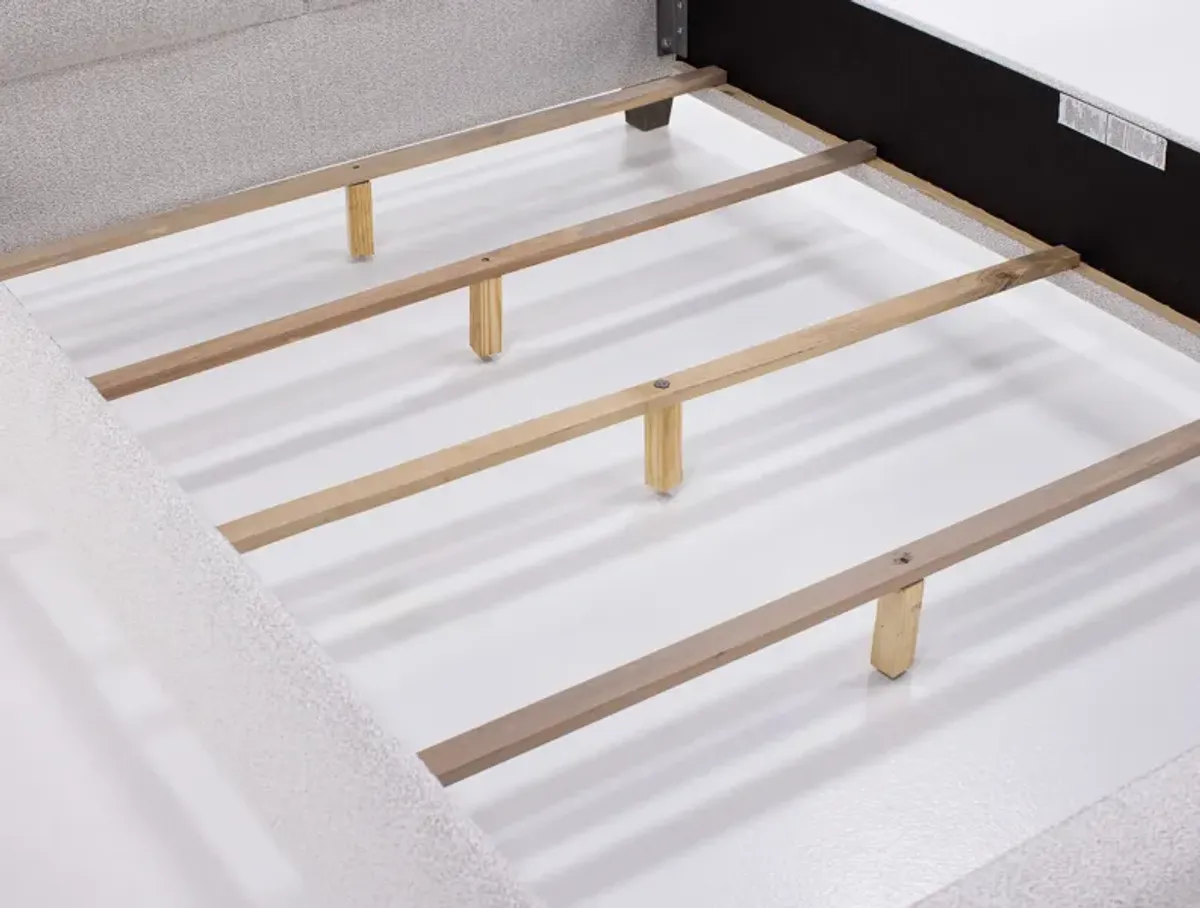 Joinery Queen Upholstered Bed Labradoodle and Espresso