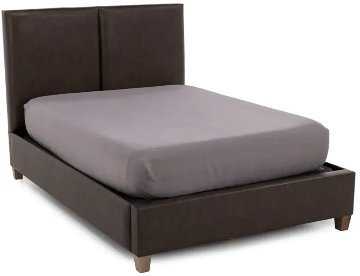 Joinery King Upholstered Bed Labradoodle and Espresso