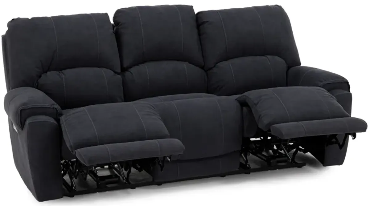 Cheyenne Fully Loaded Zero Gravity Reclining Sofa With Drop Down Table In Performance Fabric in Grap