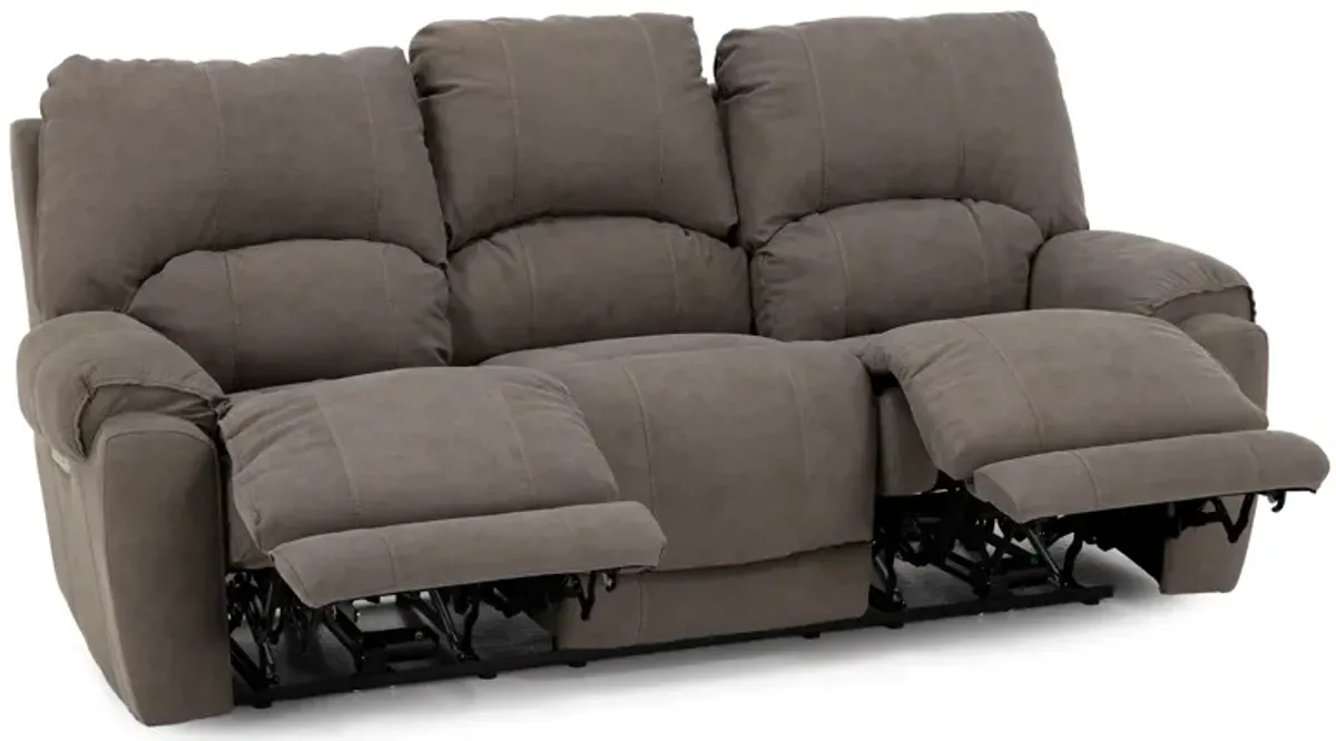 Cheyenne Fully Loaded Zero Gravity Reclining Sofa With Drop Down Table In Performance Fabric in Tan