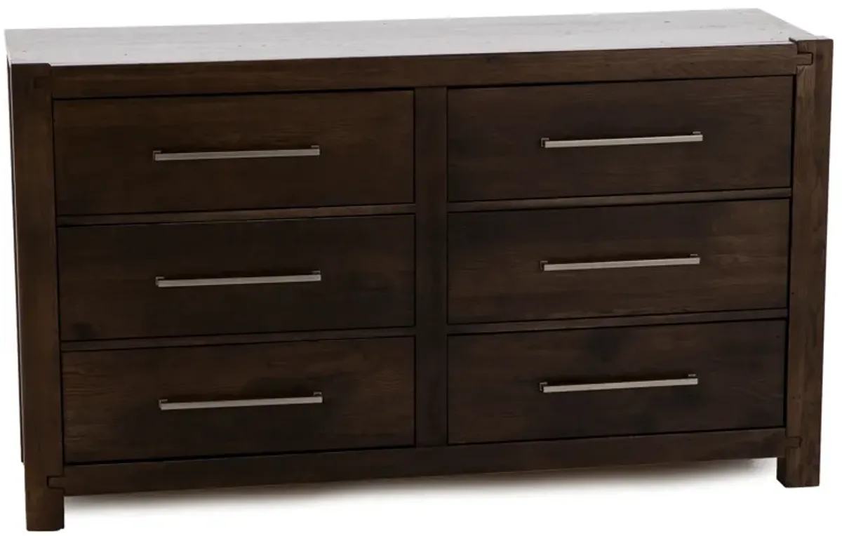 Joinery 6 Drawer Dresser in Espresso