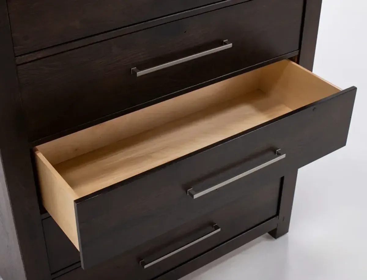 Joinery 5 Drawer Chest in Espresso