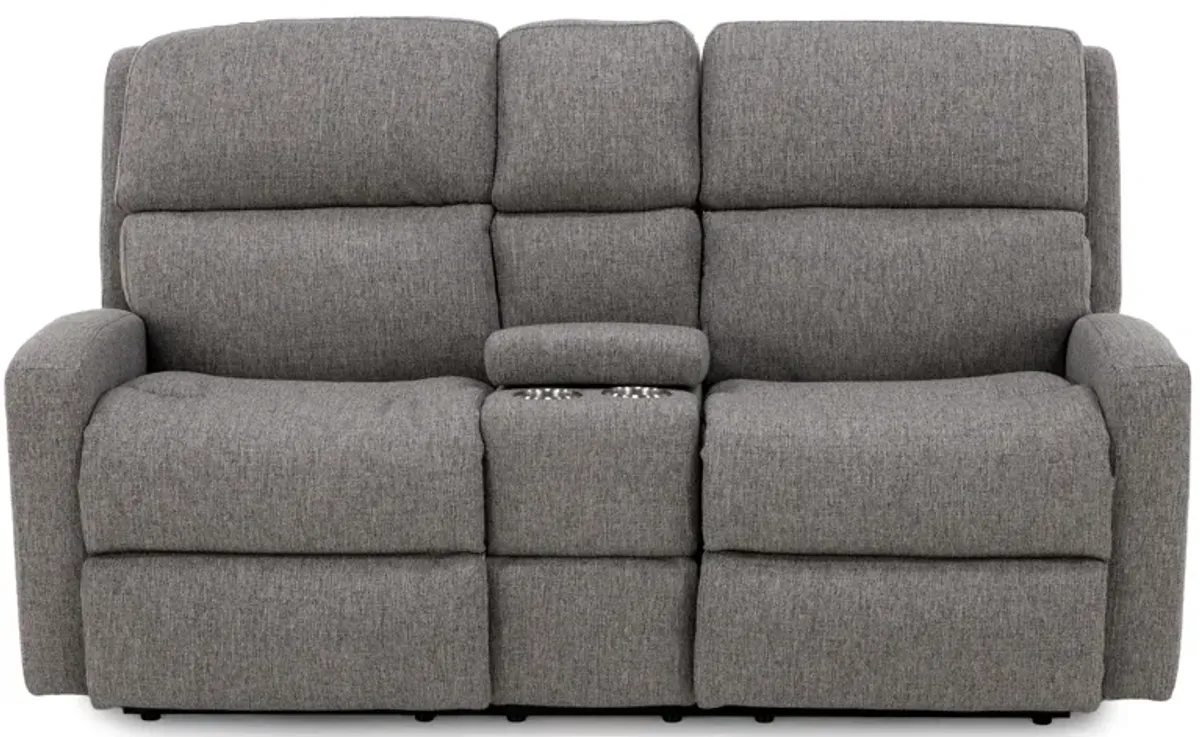 Catalina Power Headrest Reclining Console Loveseat