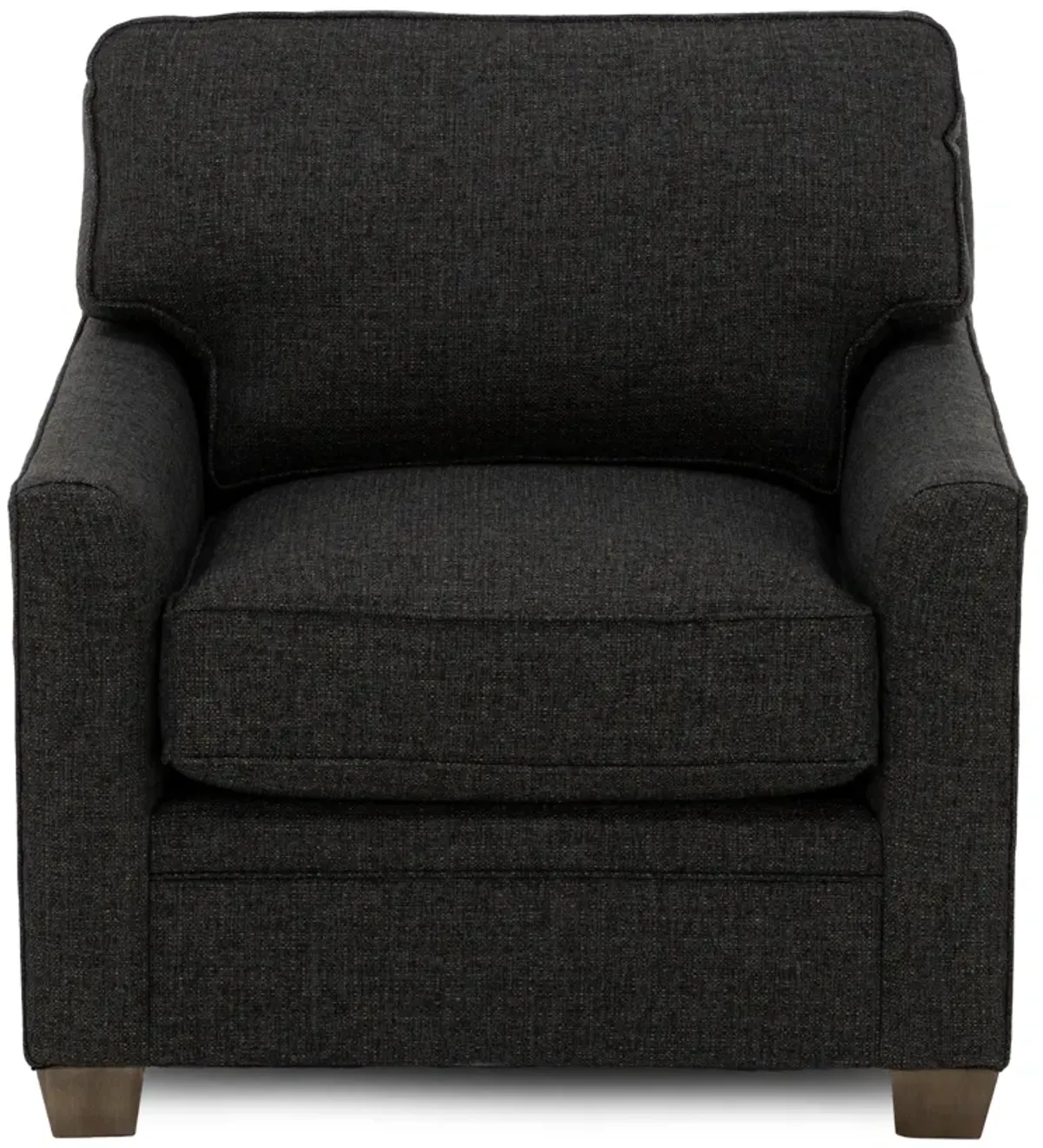 Benson Pleated Arm Chair in Zinc
