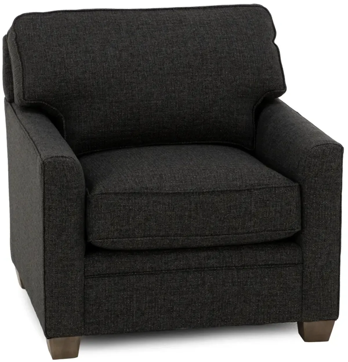 Benson Pleated Arm Chair in Zinc