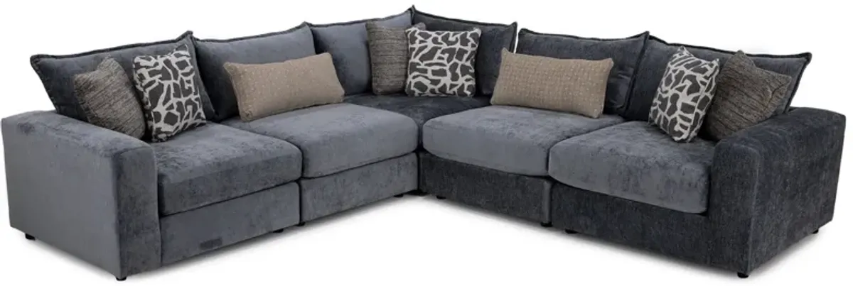 Elsa 5-Pc. Modular in Steel