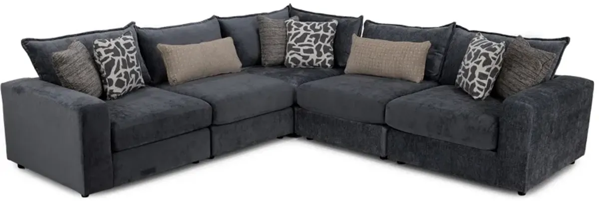 Elsa 5-Pc. Modular in Steel