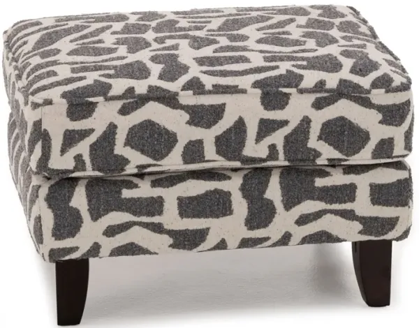 Elsa Accent Ottoman in Charcoal